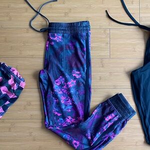 Fabletics floral gym pants